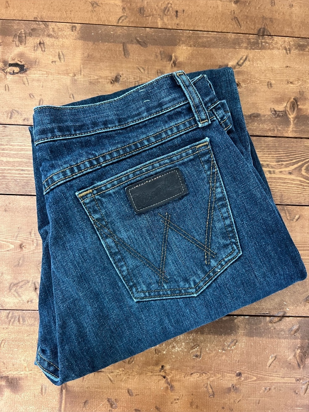 Wrangler 20X Relaxed Straight Jeans Men's 31 Dark Wash Denim Western Cowboy